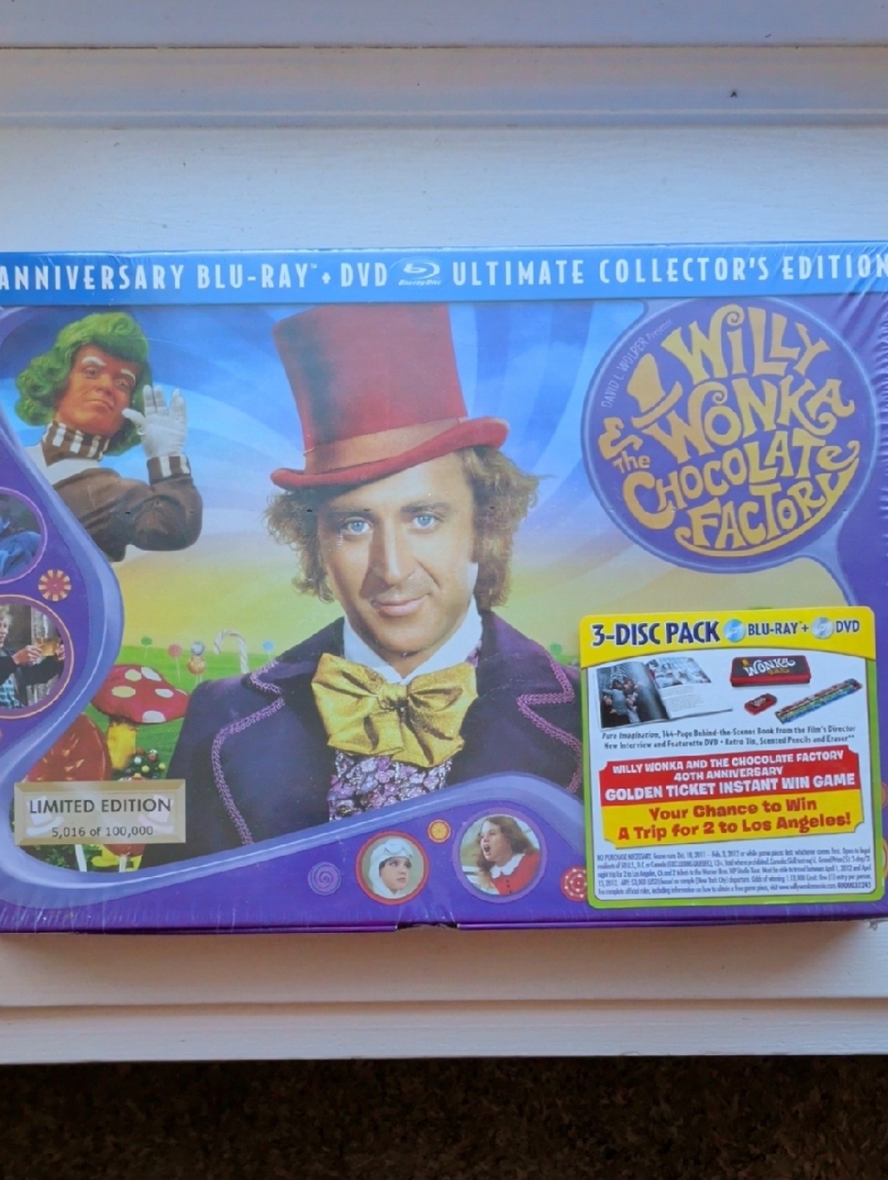 Willy Wonka & the Chocolate Factory Collector's Edition - Purple Packaging